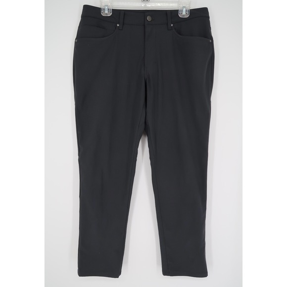 Lululemon Mens 33 ABC‎ Classic Fit Trouser Pants Warpstreme Dark Gray 33x29